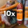 raw dog food box with beef and duck from brux