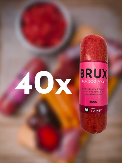 turkey brux raw dog food