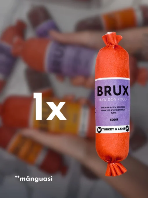 BRUX pliušinis žaislas "Kalakutas ir ėriukas"