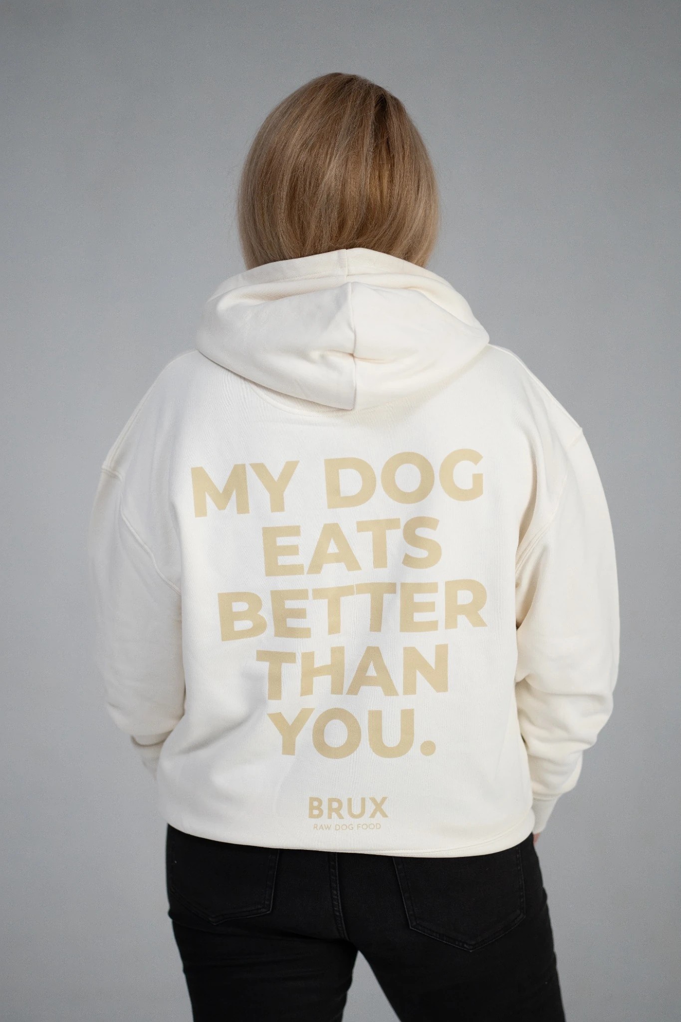 BRUX Hoodie - Cream - Vaizdas 2
