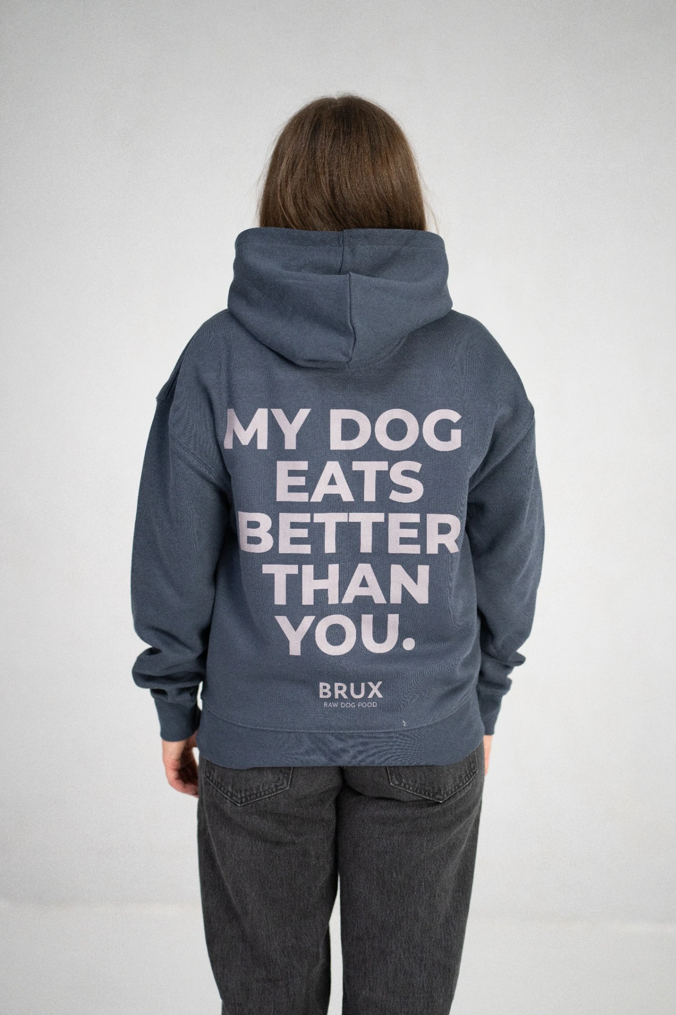 BRUX Hoodie - India Ink Grey - Vaizdas 2