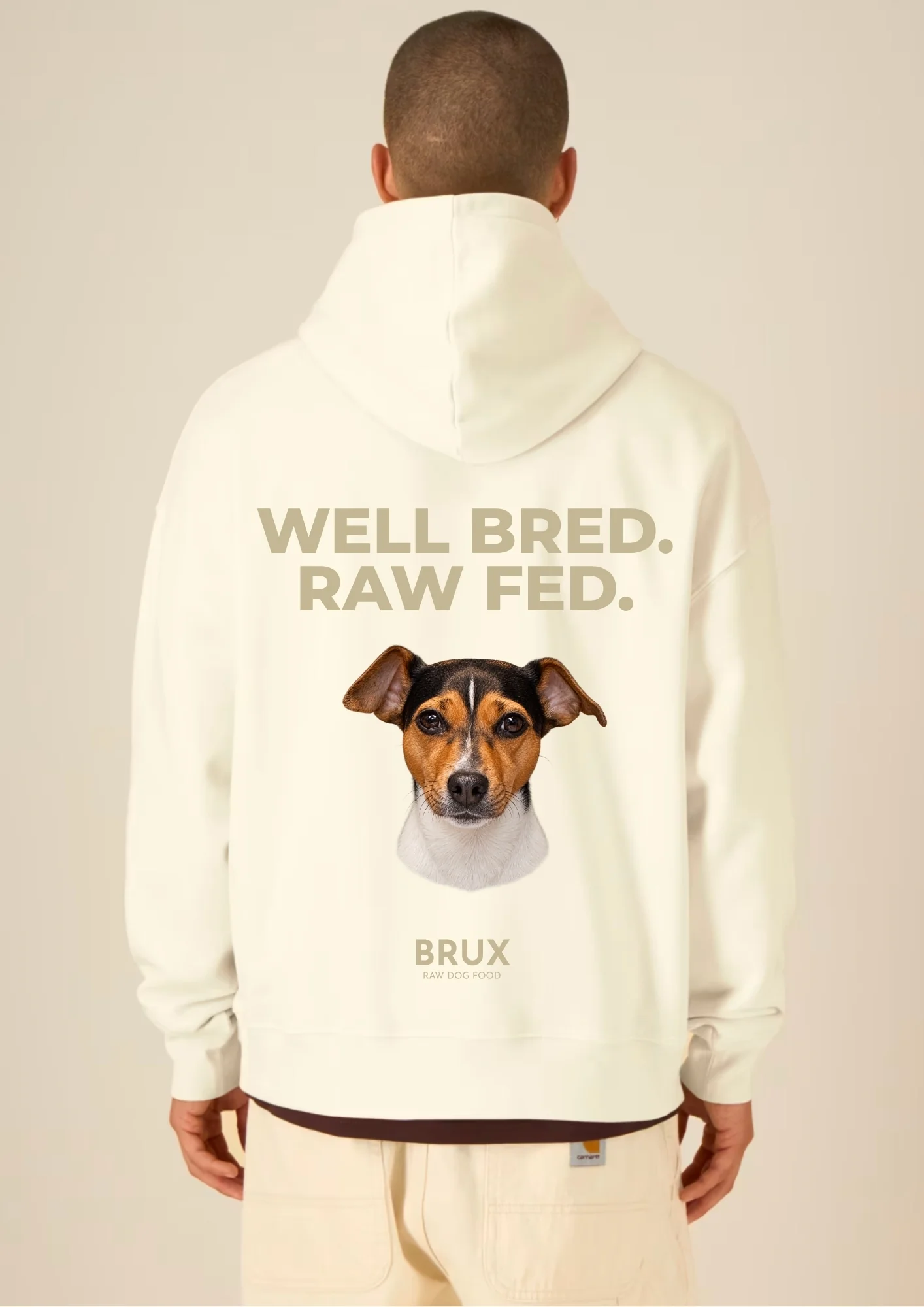 BRUX Hoodie - Cream - Vaizdas 4