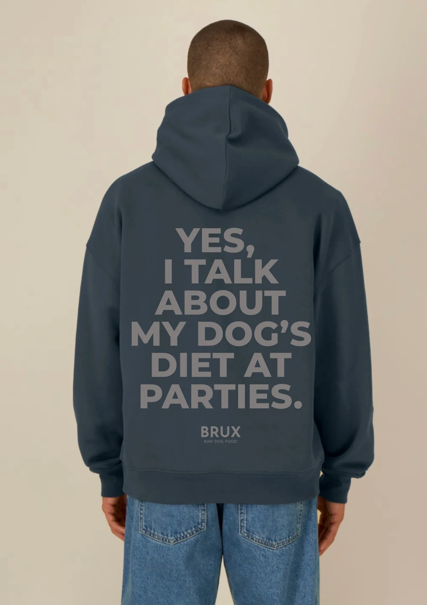 BRUX Hoodie - India Ink Grey - Vaizdas 4