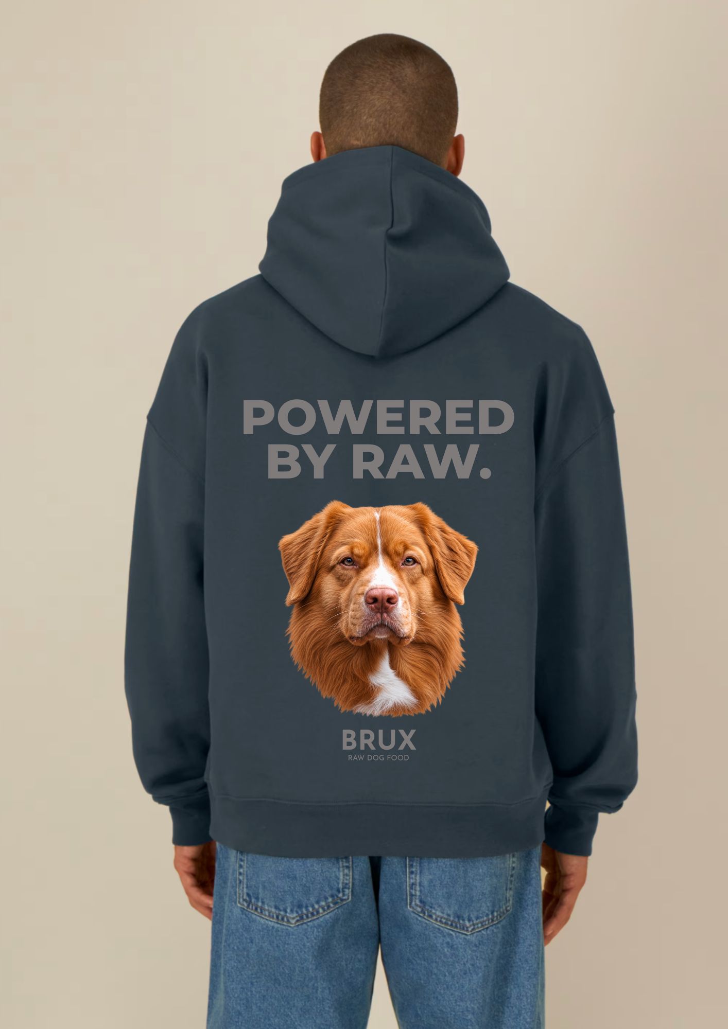 BRUX Hoodie - India Ink Grey - Vaizdas 5